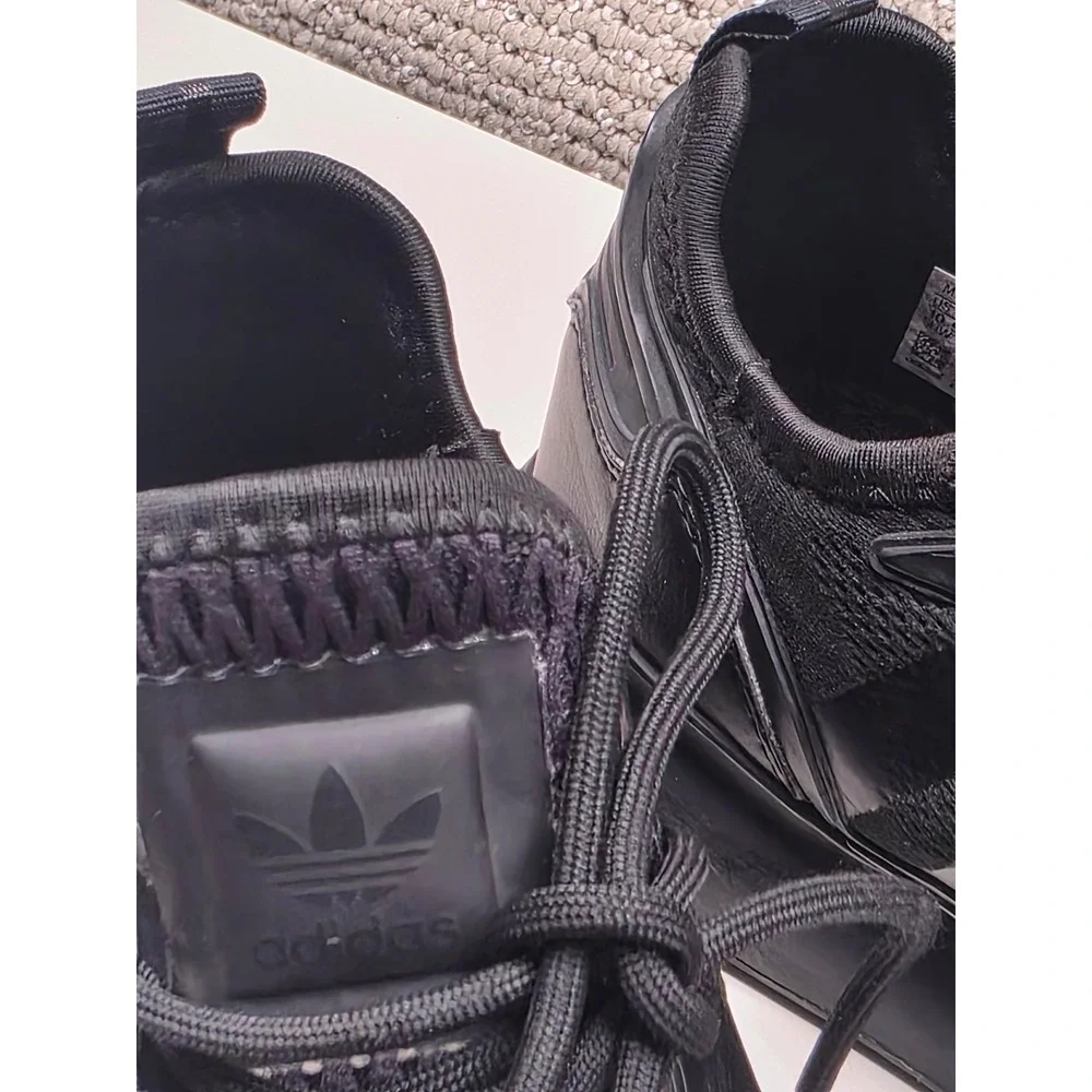 Adidas ZX 2K Boost Triple Black Mens Running Shoes FV9993 Size 10 Sneaker